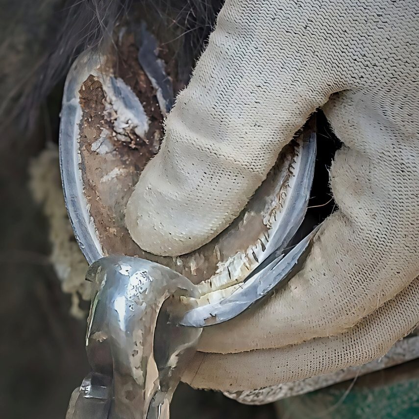 Hufpflege mit einem Nipper